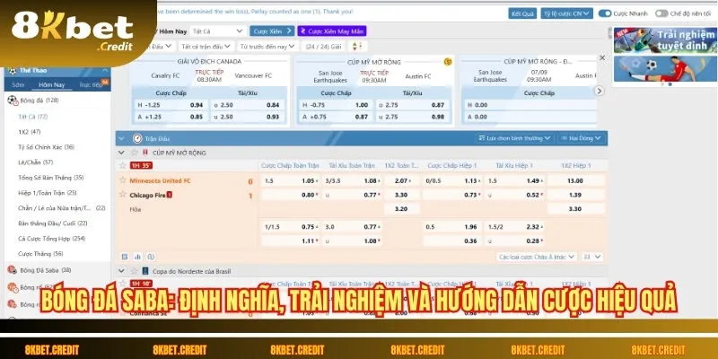 Bóng đá SABA: Định nghĩa, trải nghiệm và hướng dẫn cược hiệu quả