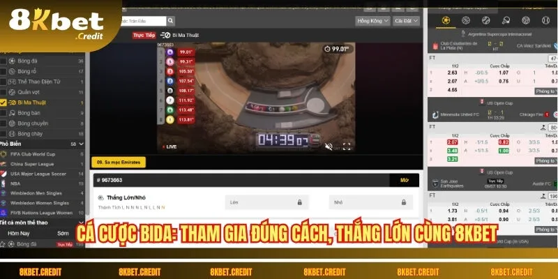 Cá cược bida: Tham gia đúng cách, thắng lớn cùng 8Kbet