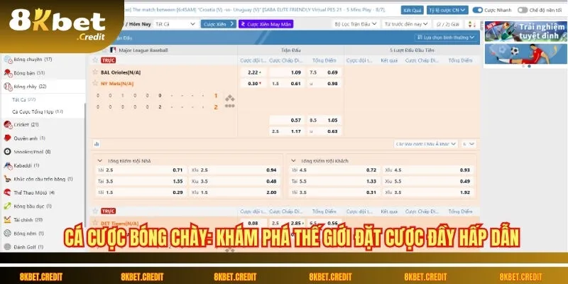 Cá cược bóng chày: Khám phá thế giới đặt cược đầy hấp dẫn